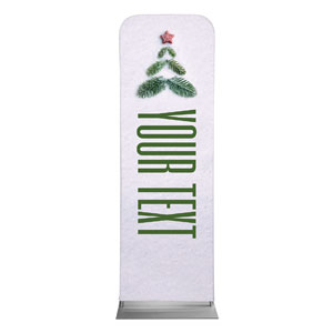 Christmas At Tree Your Text 2' x 6' Sleeve Banner