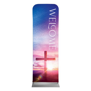 Love Easter Colors Welcome 2' x 6' Sleeve Banner