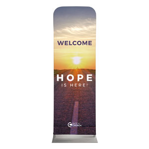 BTCS Hope Is Here Welcome 2' x 6' Sleeve Banner