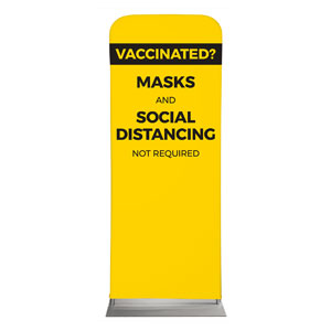 Yellow Vaccinated 2'7" x 6'7" Sleeve Banners