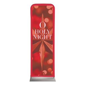 O Holy Night Red Star 2' x 6' Sleeve Banner