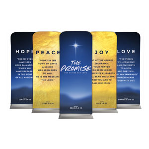 The Promise Contemporary Set 2'7" x 6'7" Sleeve Banners