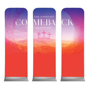 Greatest Comeback Triptych 2' x 6' Sleeve Banner