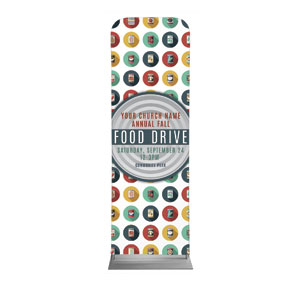 Food Drive Can 2' x 6' Sleeve Banner
