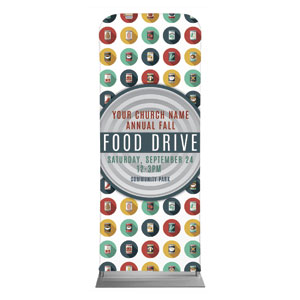 Food Drive Can 2'7" x 6'7" Sleeve Banners