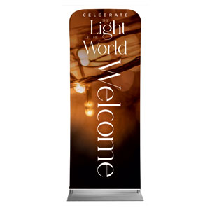 Celebrate Light of the World 2'7" x 6'7" Sleeve Banners