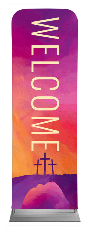 Banners, Easter, Calvary Paint, 2' x 6'
