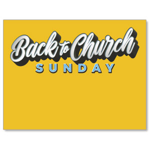 Back to Church Sunday Celebration Jumbo Banners