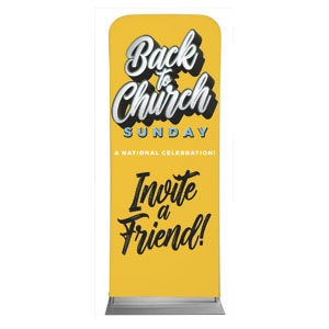 Back to Church Sunday Celebration Invite 2'7" x 6'7" Sleeve Banners