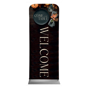 Come to the Table Pumpkin 2'7" x 6'7" Sleeve Banners