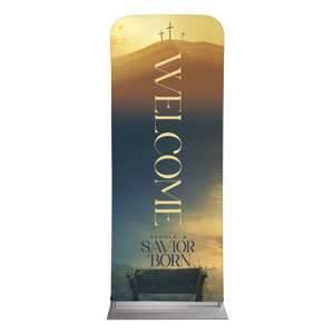 Behold A Savior Is Born 2'7" x 6'7" Sleeve Banners