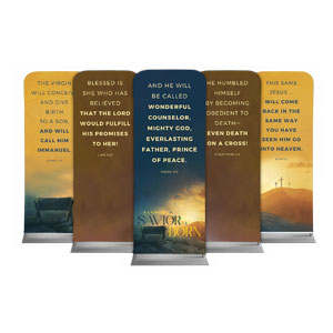 Behold A Savior Is Born Set 2'7" x 6'7" Sleeve Banners