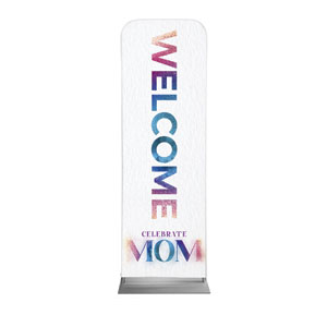 Celebrate Mom Powder 2' x 6' Sleeve Banner