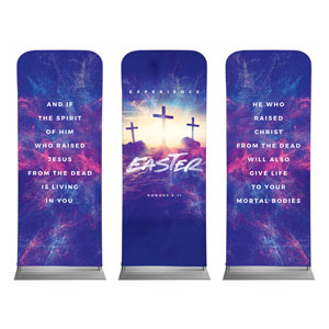 Experience Easter Triptych 2'7" x 6'7" Sleeve Banners