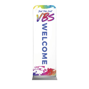 VBS Colored Paint 2' x 6' Sleeve Banner