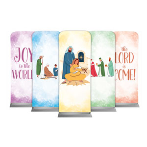 Kidmin Nativity Set 2'7" x 6'7" Sleeve Banners