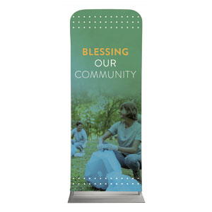 Blessing Our Community 2'7" x 6'7" Sleeve Banners