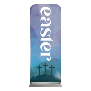 Easter Mosaic Crosses 2'7" x 6'7" Sleeve Banners