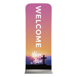 Hope Is Alive Sunrise Cross 2'7" x 6'7" Sleeve Banners