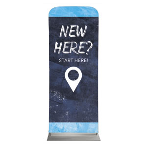 Blue Revival New Here 2'7" x 6'7" Sleeve Banners