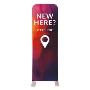 Vibrant Paint New Here 2' x 6' Sleeve Banner