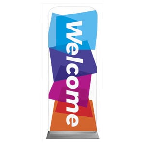 Vibrant Shapes 2'7" x 6'7" Sleeve Banners