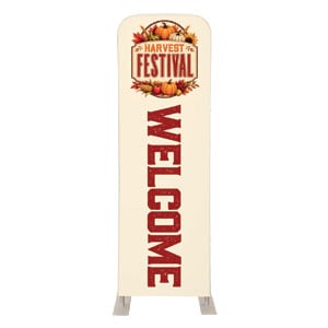 Harvest Festival Orange 2' x 6' Sleeve Banner