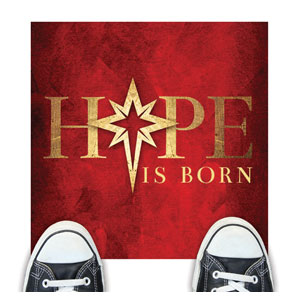 Hope Is Born Star Floor Stickers