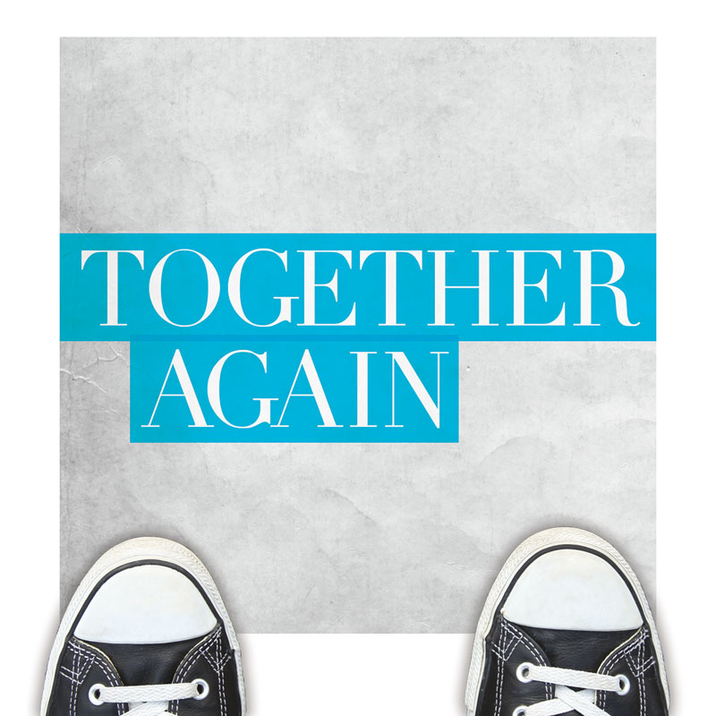 Back Together Floor Sticker - Church Banners - Outreach Marketing