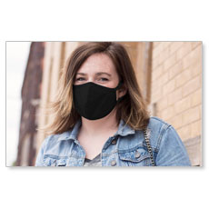 Black Reusable Cloth Face Mask (Pack of 10)