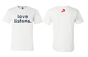 Alpha Love Listens T-Shirt Small Alpha Products
