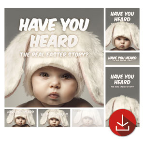 Baby Bunny Ears Church Graphic Bundles