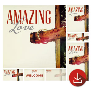 Amazing Love Cross Church Graphic Bundles