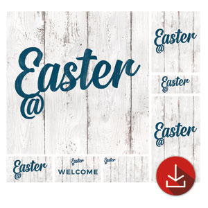 Easter At White Wood Church Graphic Bundles