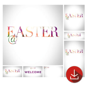 Easter At Light Flare Church Graphic Bundles