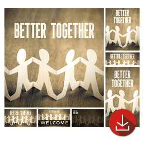 Better Together Cut Outs Church Graphic Bundles