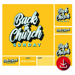 Back to Church Sunday Celebration Church Graphic Bundles