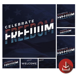 Celebrate Freedom Stripes Church Graphic Bundles