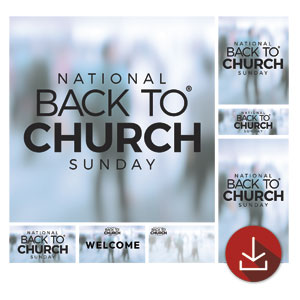 Back to Church Welcomes You Logo Church Graphic Bundles