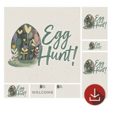 Egg Hunt Flower Design 