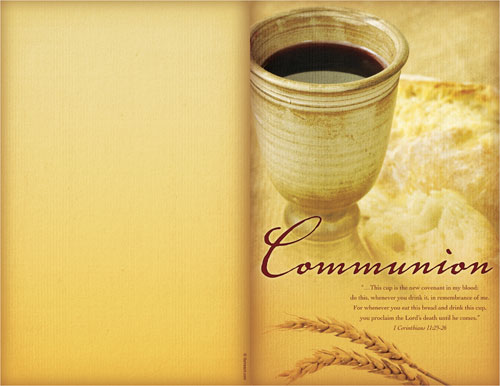 Bulletins, Scripture, Occasions Communion 8.5 x 11, 8.5 x 11