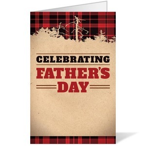 Father's Day Plaid 8.5 x 11 Bulletins 8.5 x 11