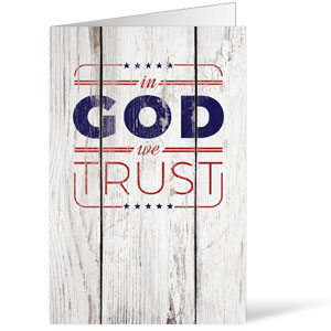 In God We Trust Wood Bulletins 8.5 x 11