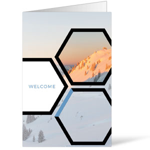 Welcome Hexagon Winter Bulletins 8.5 x 11