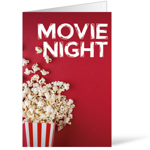 Movie Night Popcorn Bulletins 8.5 x 11