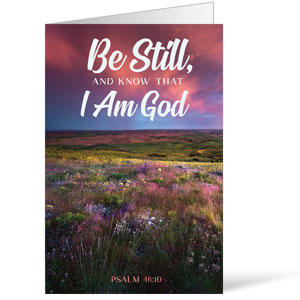 Be Still Psalm 46:10 Bulletins 8.5 x 11