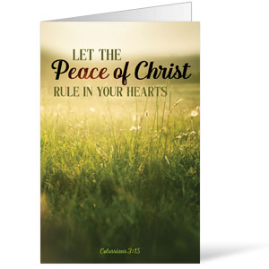 Peace of Christ Col 3:15 Bulletins 8.5 x 11