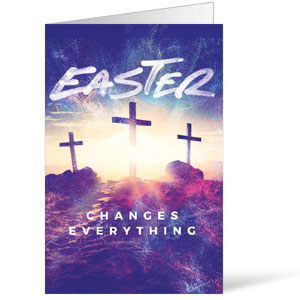 Easter Changes Everything Crosses Bulletins 8.5 x 11