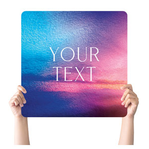Love Easter Colors Your Text Square Handheld Signs