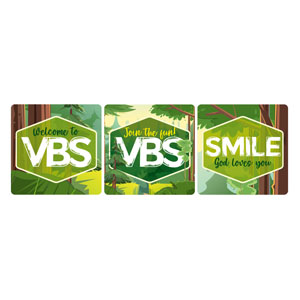 VBS Forest Set Square Handheld Signs